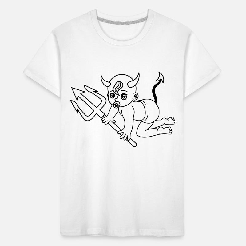 evil devil demon hell devil satan crawling pacifie Kids' Premium Organic T-Shirt