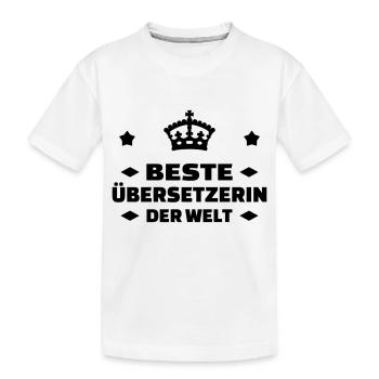 Übersetzer / Übersetzerin / Übersetzung / - Kinder Premium Bio T-Shirt - Weiß - Vorne