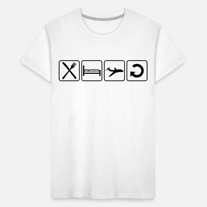 manger sommeil répéter manger sommeil répéter lign T-shirt bio Premium Enfant