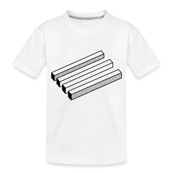 illusion d'optique - T-shirt bio Premium Enfant - blanc - Devant