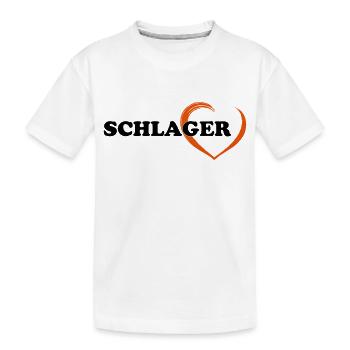 SCHLAGER - Kinder Premium Bio T-Shirt - Weiß - Vorne
