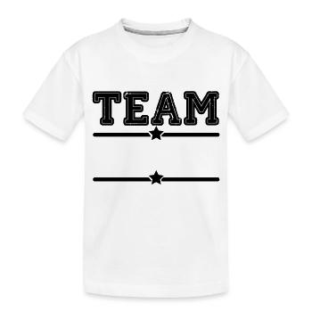 team - Kinder Premium Bio T-Shirt - Weiß - Vorne