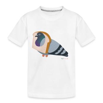Tauben und Brot: Brot-Komisch? - Kinder Premium Bio T-Shirt - Weiß - Vorne