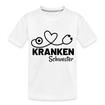 krankenschwester krankenhaus - Kinder Premium Bio T-Shirt - Weiß - Vorne