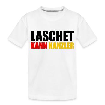 Laschet kann kanzler - Kinder Premium Bio T-Shirt - Weiß - Vorne