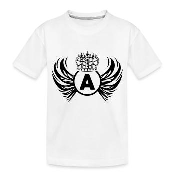 armoiries A - T-shirt bio Premium Enfant - blanc - Devant