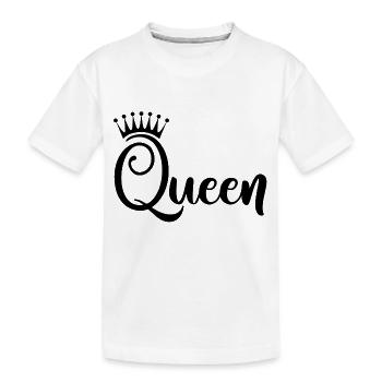 Queen - Kids' Premium Organic T-Shirt - white - Front