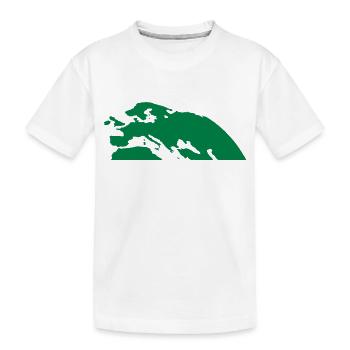 Europe Afrique Asie - T-shirt bio Premium Enfant - blanc - Devant