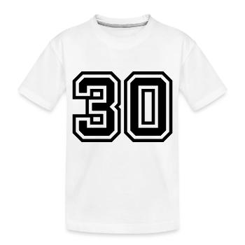 Symbole de 30 chiffres - T-shirt bio Premium Enfant - blanc - Devant