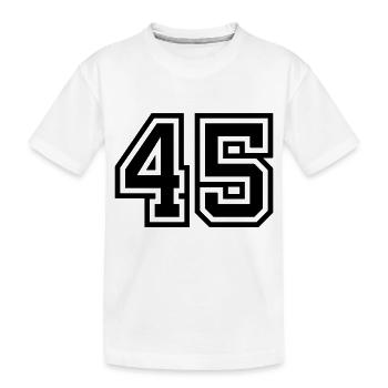 Symbole numérique 45 - T-shirt bio Premium Enfant - blanc - Devant