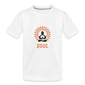 Soul Yoga - Kinder Premium Bio T-Shirt - Weiß - Vorne