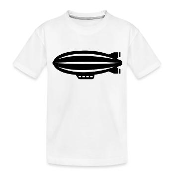 Symbole de l’icône Zeppelin - T-shirt bio Premium Enfant - blanc - Devant