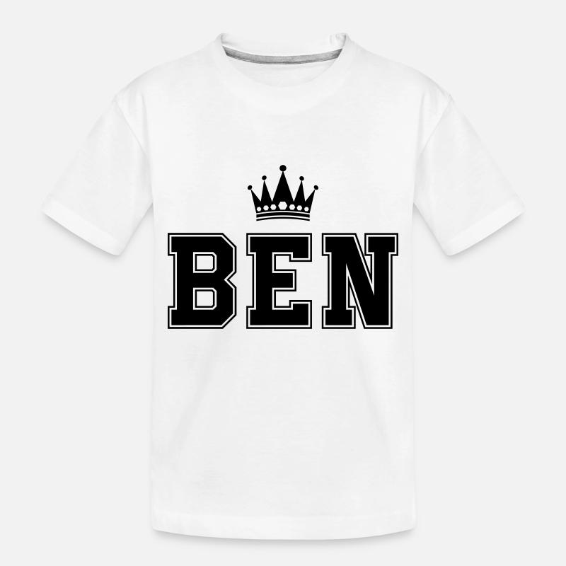 Ben - Kinder Premium Bio T-Shirt - Weiß