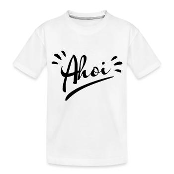 Ahoi - Kinder Premium Bio T-Shirt - Weiß - Vorne
