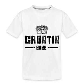 Croatia 2022 - Kids' Premium Organic T-Shirt - white - Front