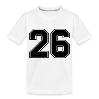 26 - Kinder Premium Bio T-Shirt - Weiß - Vorne
