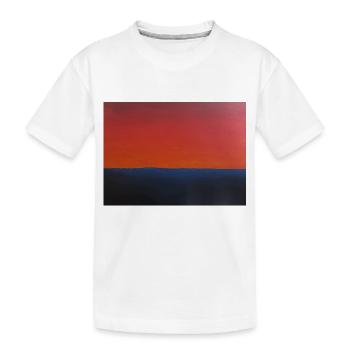 Sunset - Kids' Premium Organic T-Shirt - white - Front