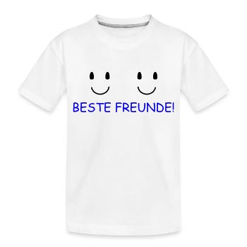 Beste Freunde - Kinder Premium Bio T-Shirt - Weiß - Vorne