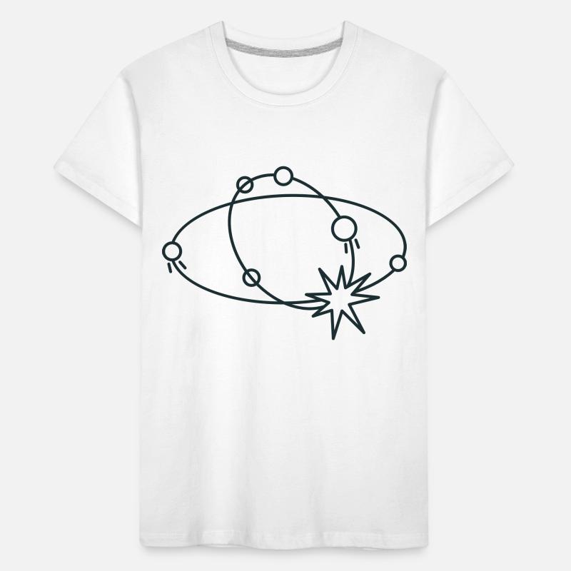 BOHO space orbits Stars colliding Kids' Premium Organic T-Shirt