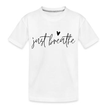 Respirez simplement - T-shirt bio Premium Enfant - blanc - Devant