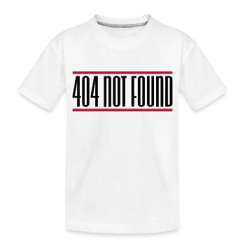 Erreur 404 introuvable - T-shirt bio Premium Enfant - blanc - Devant