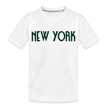 New York - Kinder Premium Bio T-Shirt - Weiß - Vorne
