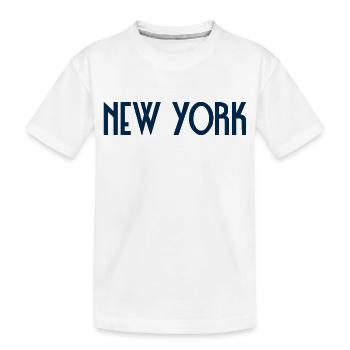 New York - Kinder Premium Bio T-Shirt - Weiß - Vorne