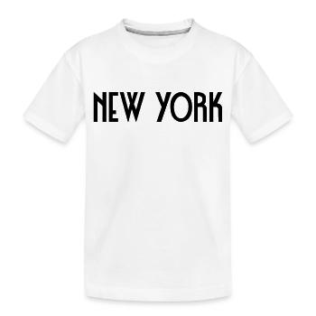 New York - Kinder Premium Bio T-Shirt - Weiß - Vorne