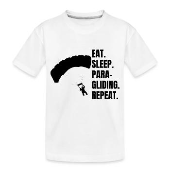 Paragleiter Gleitschirmfliegen Paragliding - Kinder Premium Bio T-Shirt - Weiß - Vorne
