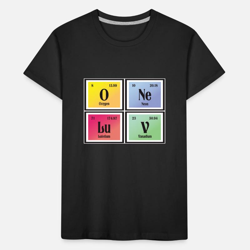 One Love | Periodic Table of Elements Kids' Premium Organic T-Shirt