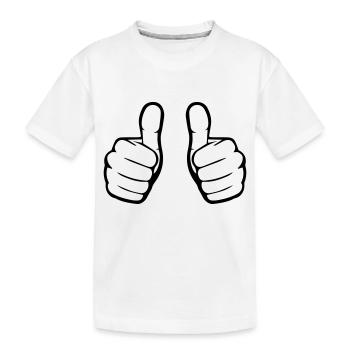 Comme des mains - T-shirt bio Premium Enfant - blanc - Devant