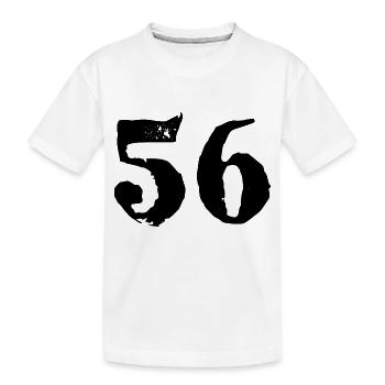 56 Number jersey - Kids' Premium Organic T-Shirt - white - Front