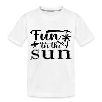 S’amuser au soleil - T-shirt bio Premium Enfant - blanc - Devant