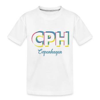 Copenhague - CPH - Copenhague - Dänemark - Danemark - T-shirt bio Premium Enfant - blanc - Devant