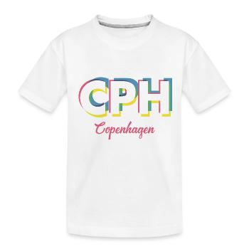 Copenhague - CPH - Copenhague - Dänemark - Danemark - T-shirt bio Premium Enfant - blanc - Devant