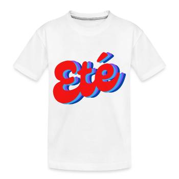 Sommer - Kinder Premium Bio T-Shirt - Weiß - Vorne