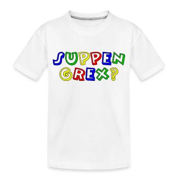 suppengrex rand schwarz - Kinder Premium Bio T-Shirt - Weiß - Vorne