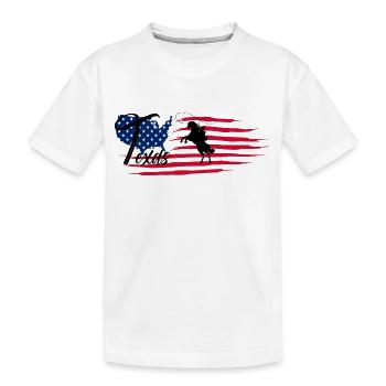 Texas - Kids' Premium Organic T-Shirt - white - Front