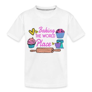 Boulangerie Baker Boulangerie Boulangerie Gâteau de confiserie - T-shirt bio Premium Enfant - blanc - Devant
