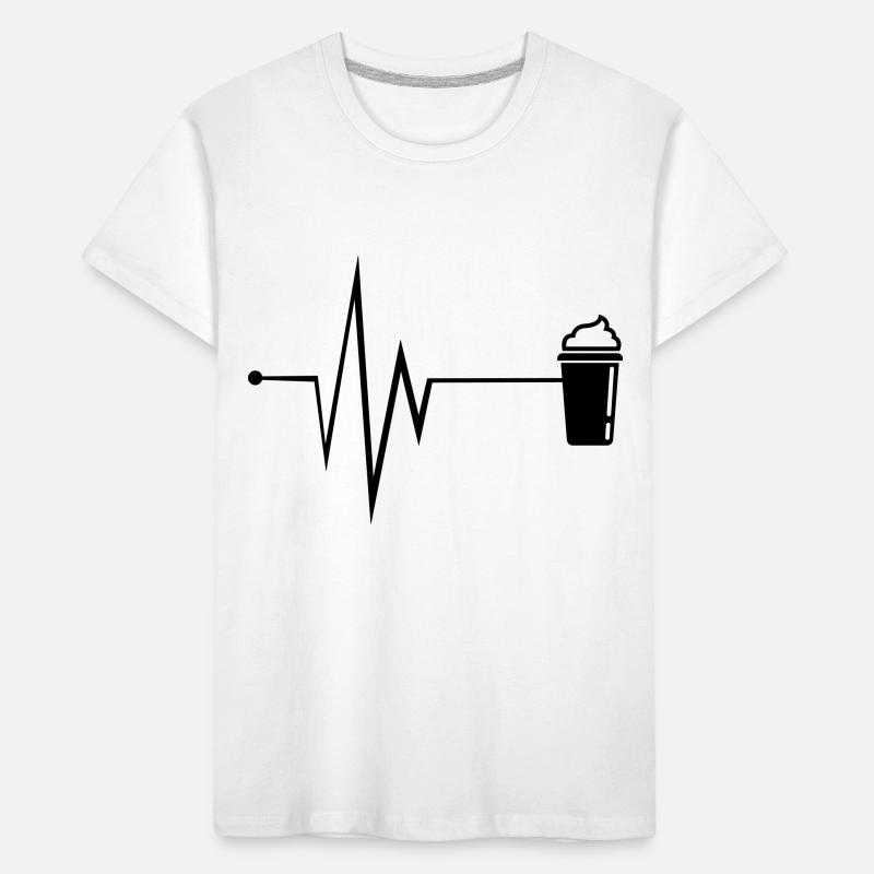 Icône de café Pulse T-shirt bio Premium Enfant