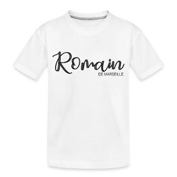 Romain de Marseille Cadeau T shirt romain - T-shirt bio Premium Enfant - blanc - Devant