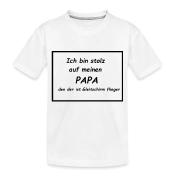 gleitschirm 7 test - Kinder Premium Bio T-Shirt - Weiß - Vorne