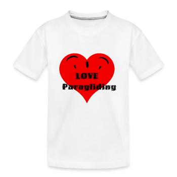 Gleitschirm 26 - Kinder Premium Bio T-Shirt - Weiß - Vorne