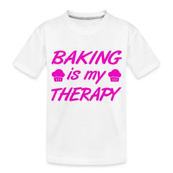 Bake - Kids' Premium Organic T-Shirt - white - Front