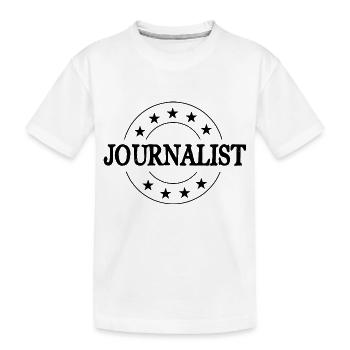 Journalist Beruf - Kinder Premium Bio T-Shirt - Weiß - Vorne