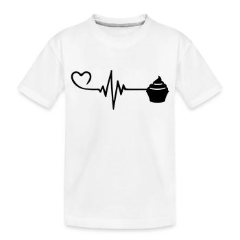 Muffin Pulse Heart Love - T-shirt bio Premium Enfant - blanc - Devant