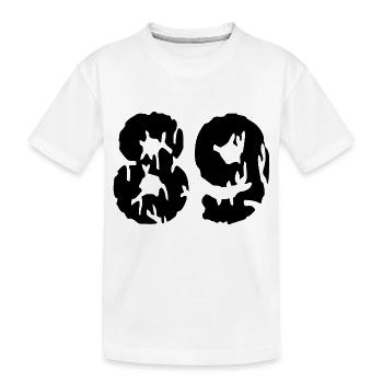 89 Number jersey - Kids' Premium Organic T-Shirt - white - Front
