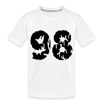 98 Number jersey - Kids' Premium Organic T-Shirt - white - Front