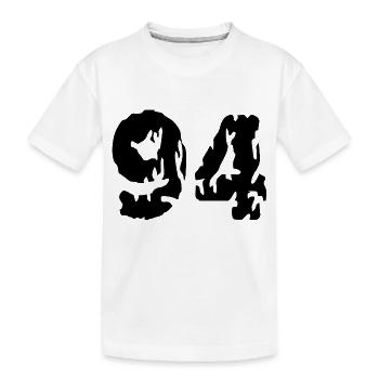 94 Maillot numéro - T-shirt bio Premium Enfant - blanc - Devant