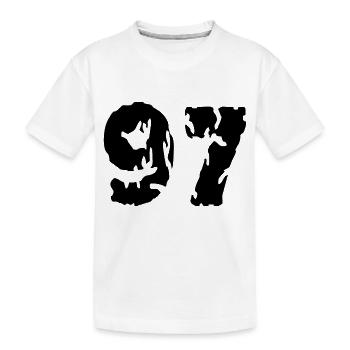 97 Number jersey - Kids' Premium Organic T-Shirt - white - Front